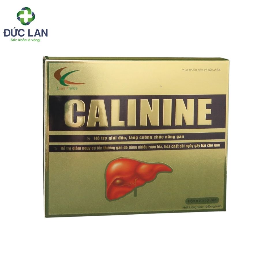 Calinine - Hỗ trợ tăng cường chắc năng gan. Hộp 6 vỉ x 10 viên.