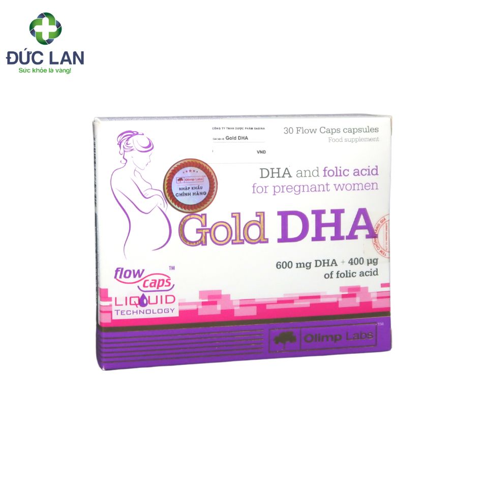 Gold DHA - Bổ sung DHA và Acid folic cho phụ nữ có thai và cho con bú.
