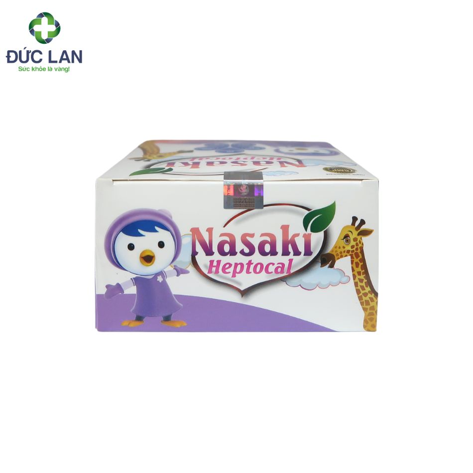Nasaki Heptocal - Hỗ trợ bổ sung Calci. Hộp 20 ống