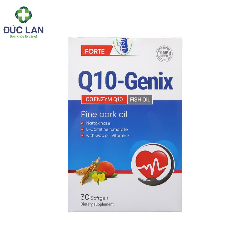 Q10-Genix - Hỗ trợ tăng cường sức khỏe. Lọ 30 viên.