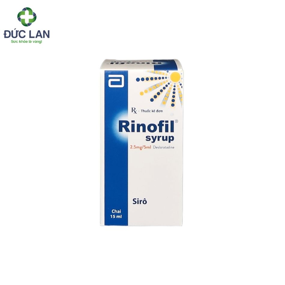 Rinofil Syrup 2.5mg/5ml - Siro chống dị ứng. Lọ 15ml.