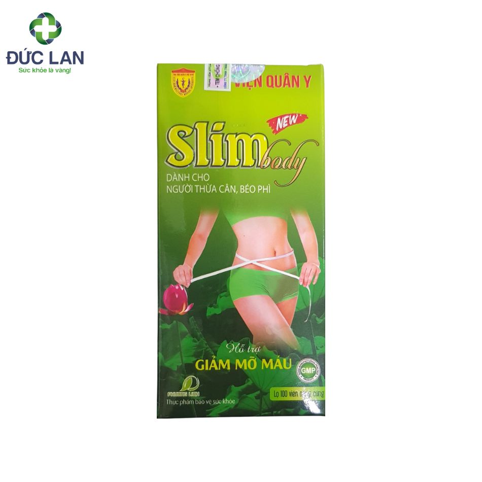 Slim Body - Hỗ trợ giảm mỡ máu. Lọ 100 viên nang cứng.