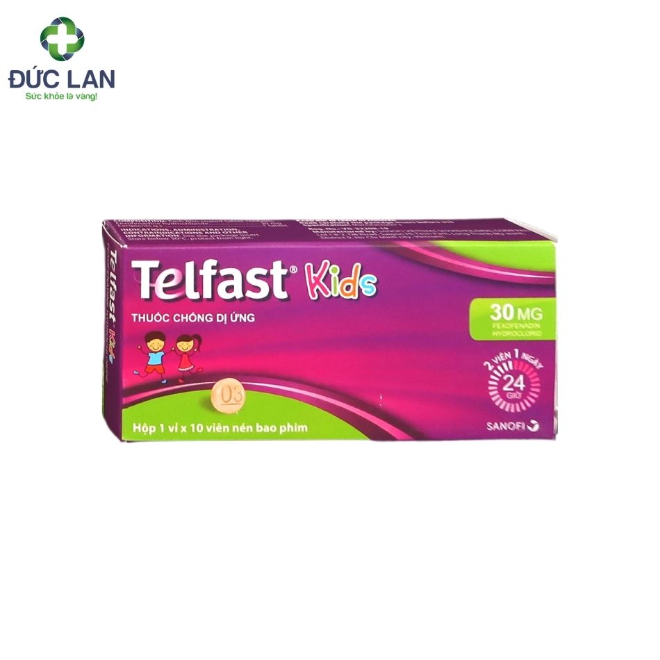 Telfast Kids - Thuốc chống dị ứng. Hộp 1 vỉ 10 viên.