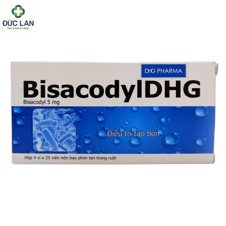 Thuốc nhuận tràng BisacodylDHG 5mg.