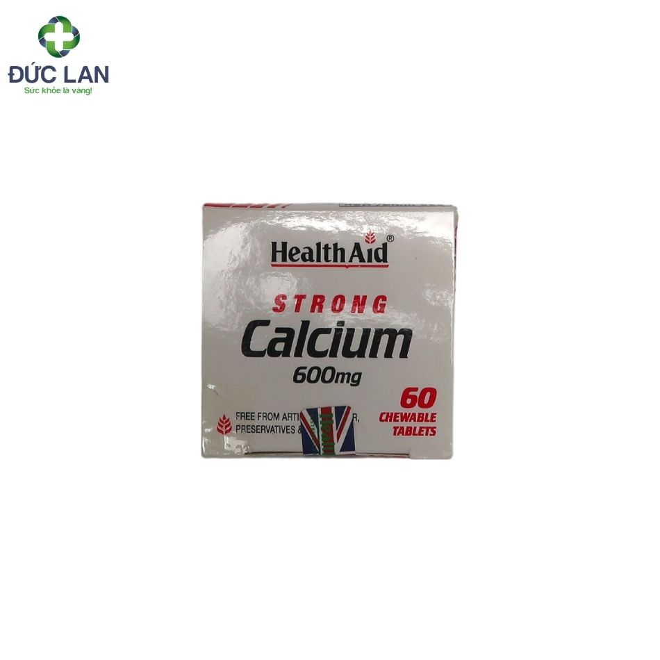 HealthAid Strong Calcium. Lọ 60 viên.