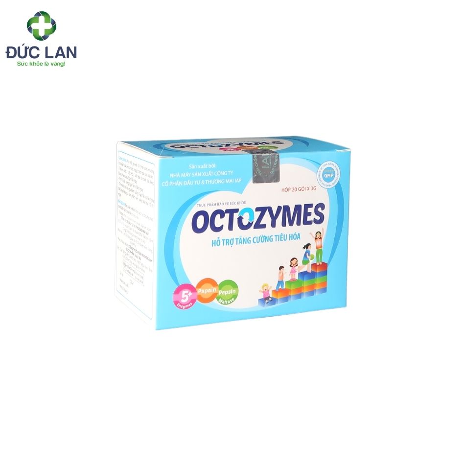 Men tiêu hoá Octozymes Hộp 20 gói.